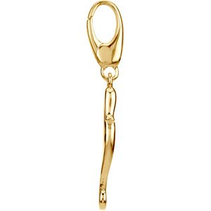 14K Yellow Gold Seahorse Charm/Pendant – image 2