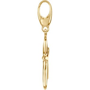14K Yellow Gold 17 mm Starfish Charm/Pendant – image 2