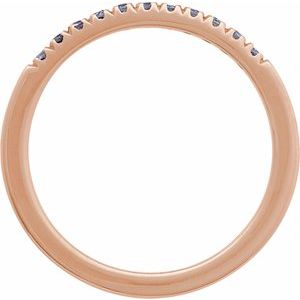 14K Rose Gold Natural Alexandrite Stackable Ring