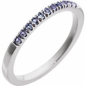 Sterling Silver Natural Alexandrite Stackable Ring