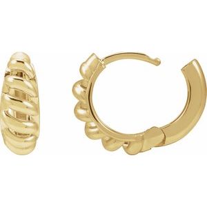 Rope Dome Hoop Earring