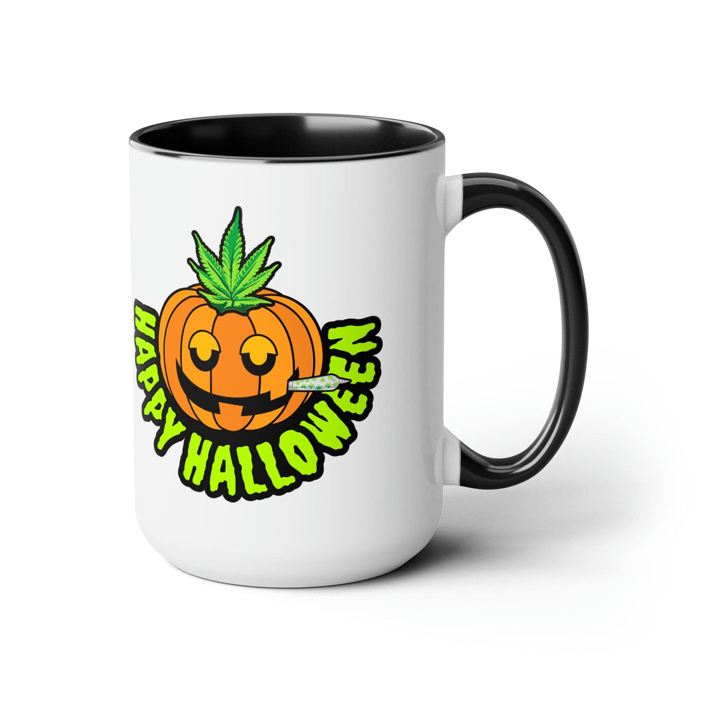 Happy Halloween Pumpkin Stoner 15oz Coffee Mug