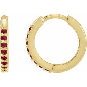 Accented Huggie Earrings