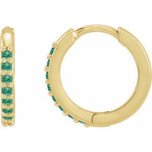 Accented Huggie Earrings