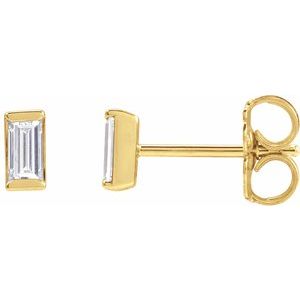 14K Yellow Gold 1/4 CTW Natural Diamond Stud Earrings
