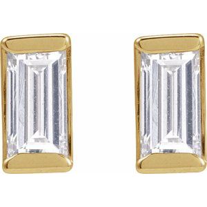 14K Yellow Gold 1/4 CTW Natural Diamond Stud Earrings – image 2