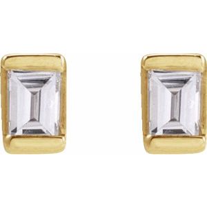 14K Yellow Gold .05 CTW Natural Diamond Stud Earrings – image 2