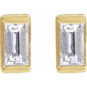 14K Yellow Gold 1/8 CTW Natural Diamond Stud Earrings – image 2