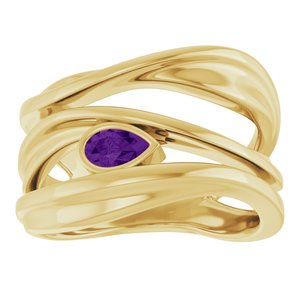 Accented Negative Space Ring