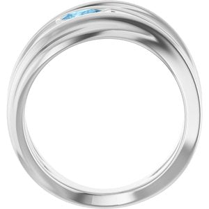 Accented Negative Space Ring