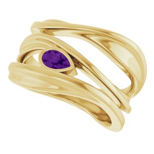 Accented Negative Space Ring