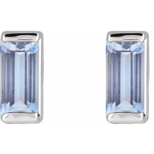 Platinum Natural Tanzanite Earrings – image 2