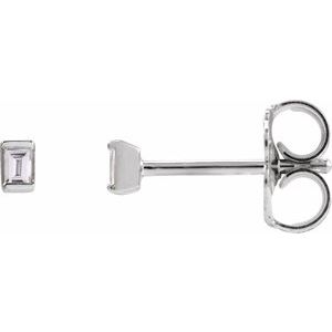 14K White Gold .05 CTW Natural Diamond Stud Earrings