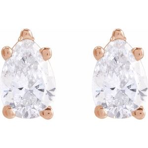 14K Rose Gold 3/8 CTW Natural Diamond Earrings – image 2