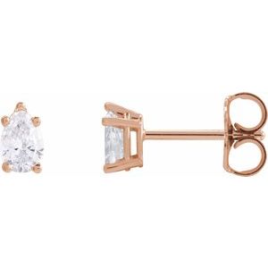 14K Rose Gold 3/8 CTW Lab-Grown Diamond Earrings