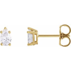 14K Yellow Gold 3/8 CTW Natural Diamond Earrings