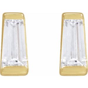 14K Yellow Gold 1/5 CTW Natural Diamond Channel-Set Earrings – image 2