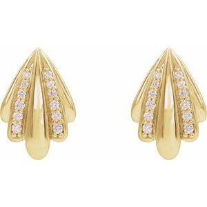 Platinum 1/5 CTW Natural Diamond Earrings – image 4