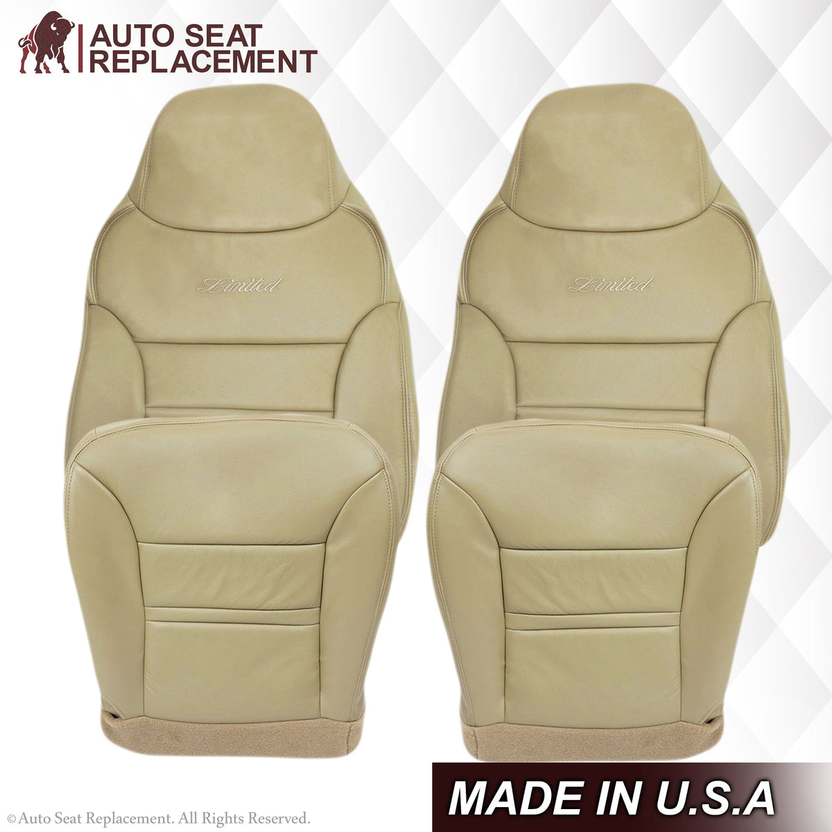 2000-2001 Ford Excursion Seat Cover in Tan: Choose From Variation