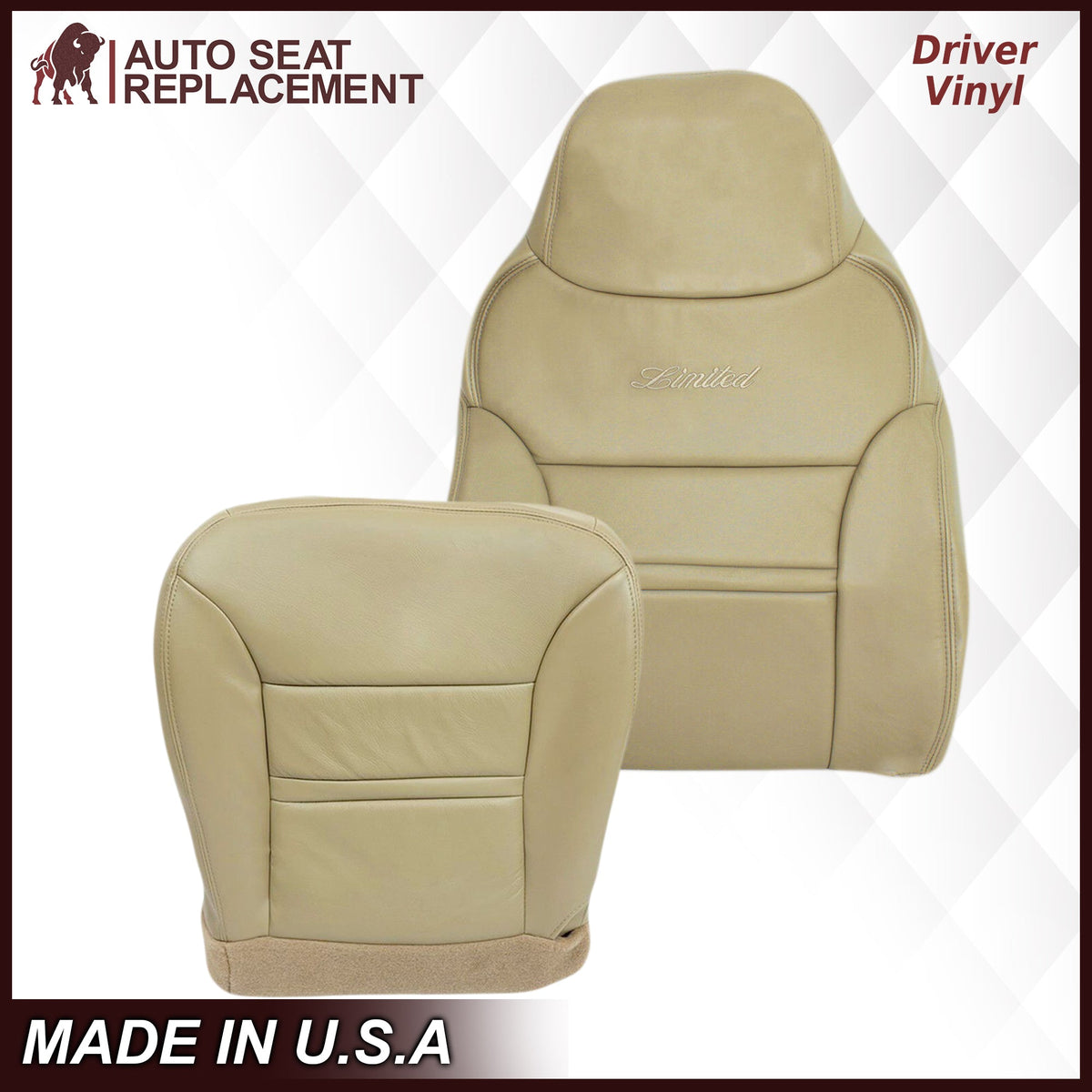 2000-2001 Ford Excursion Seat Cover in Tan: Choose From Variation