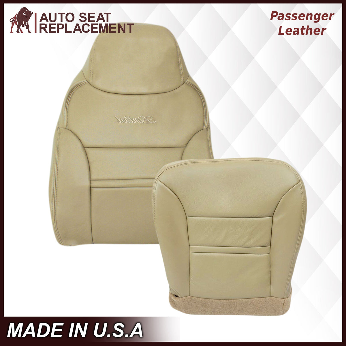 2000-2001 Ford Excursion Seat Cover in Tan: Choose From Variation