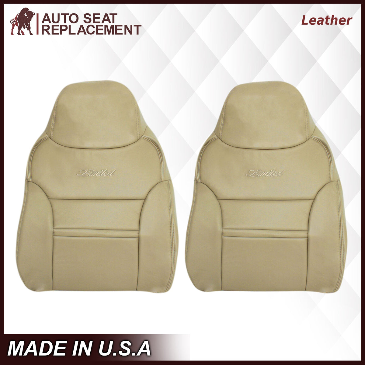 2000-2001 Ford Excursion Seat Cover in Tan: Choose From Variation