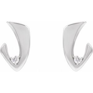 14K White Gold 1/5 CTW Natural Diamond Earrings – image 3