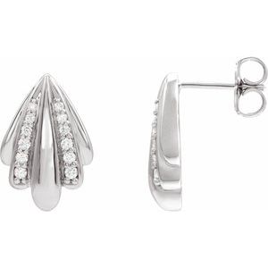 Platinum 1/5 CTW Natural Diamond Earrings