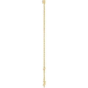 14K Yellow Gold Graduated 7-Stone 6 1/2-7 1/2" Bracelet Mounting – image 5
