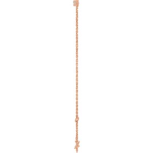 14K Rose Gold 1/4 CTW Natural Diamond Graduated 6 1/2-7 1/2" Bracelet
