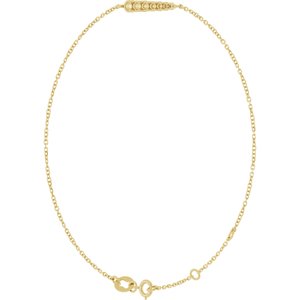 14K Yellow Gold Graduated 7-Stone 6 1/2-7 1/2" Bracelet Mounting – image 4