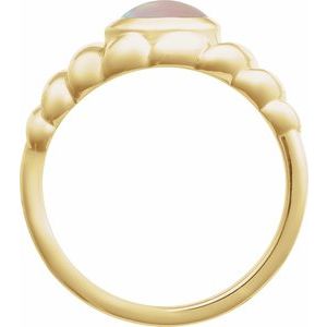 14K Yellow Gold Natural Ethiopian Opal Ring