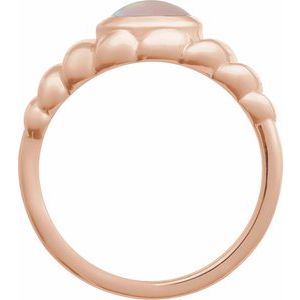 14K Rose Gold Natural Ethiopian Opal Ring