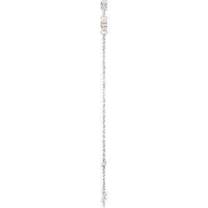 Sterling Silver Natural Citrine Bezel-Set 3-Stone 6 1/2-7 1/2" Bracelet – image 3