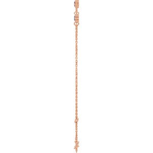 14K Rose Gold Lab-Grown Alexandrite Bezel-Set 3-Stone 6 1/2-7 1/2" Bracelet – image 3
