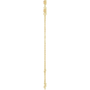 14K Yellow Gold Natural Citrine Bezel-Set 3-Stone 6 1/2-7 1/2" Bracelet – image 3