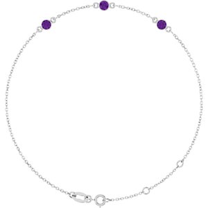 Bezel-Set Link Bracelet