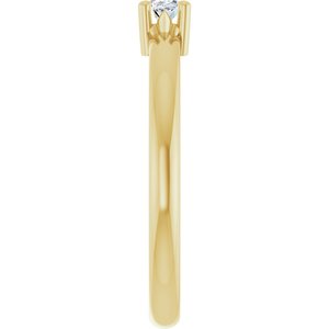 18K Yellow Gold 5x3 mm Oval Ring Mounting – image 7