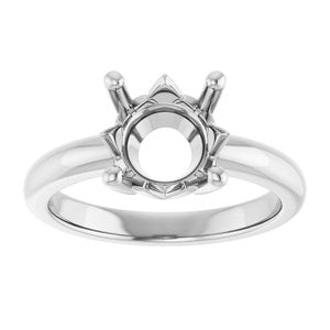 Continuum Sterling Silver 9 mm Round Ring Mounting – image 6