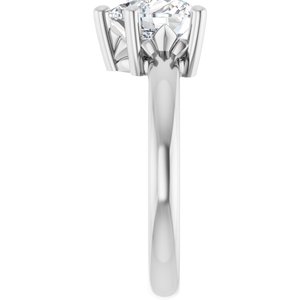 Continuum Sterling Silver 8x8 mm Heart Ring Mounting – image 7