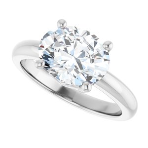 Platinum 10x8 mm Oval Ring Mounting – image 8