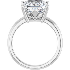Sterling Silver 9x9 mm Square Ring Mounting – image 3