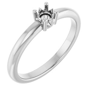 Platinum 3.75 mm Round Ring Mounting – image 2