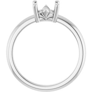 Platinum 5.5x5.5 mm Square Ring Mounting – image 4