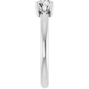 Continuum Sterling Silver 4.8 mm Round Ring Mounting – image 7