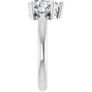 10K X1 White Gold 8.5x5.5 mm Pear Ring Mounting – image 7