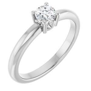Platinum 4.4 mm Round Ring Mounting