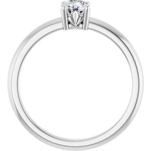 Continuum Sterling Silver 4.4 mm Round Ring Mounting – image 3