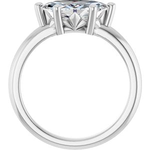 10K X1 White Gold 11x5.5 mm Marquise Ring Mounting – image 3