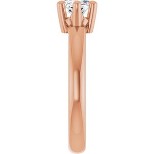 14K Rose Gold 11x5.5 mm Marquise Ring Mounting – image 7